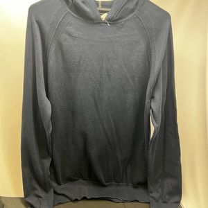 Banana Republic navy hooded lightweight knitted shirt.  Men’s size L